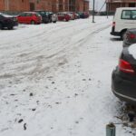 Zimski uslovi na aerodrom parkingu Beograd